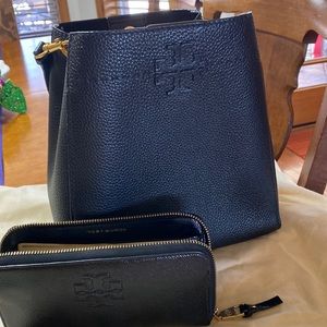 Tory Burch McGraw bag, small, adding the Tory wallet as well